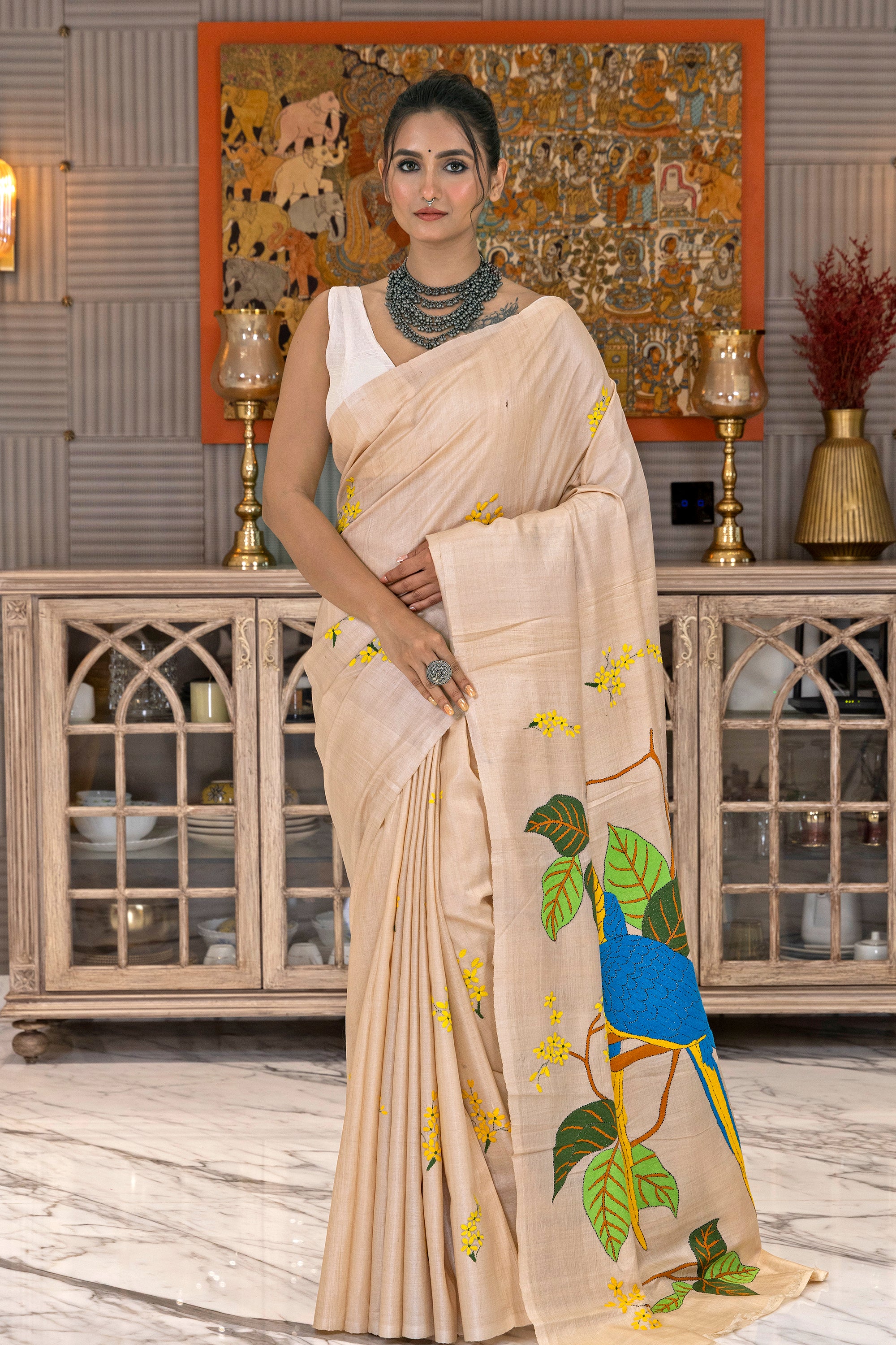 Tussar Hand Kantha